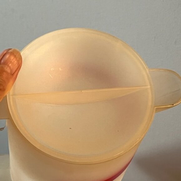 Vtg plastic juice pitcher retro cherry flower design pool decor *READ* - Picture 4 of 6